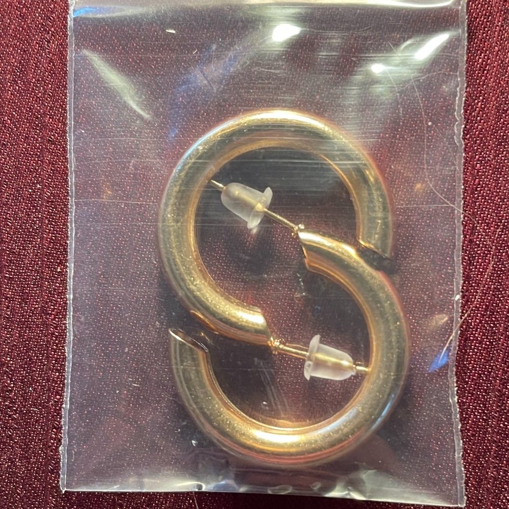 Gold Pierced Earrings